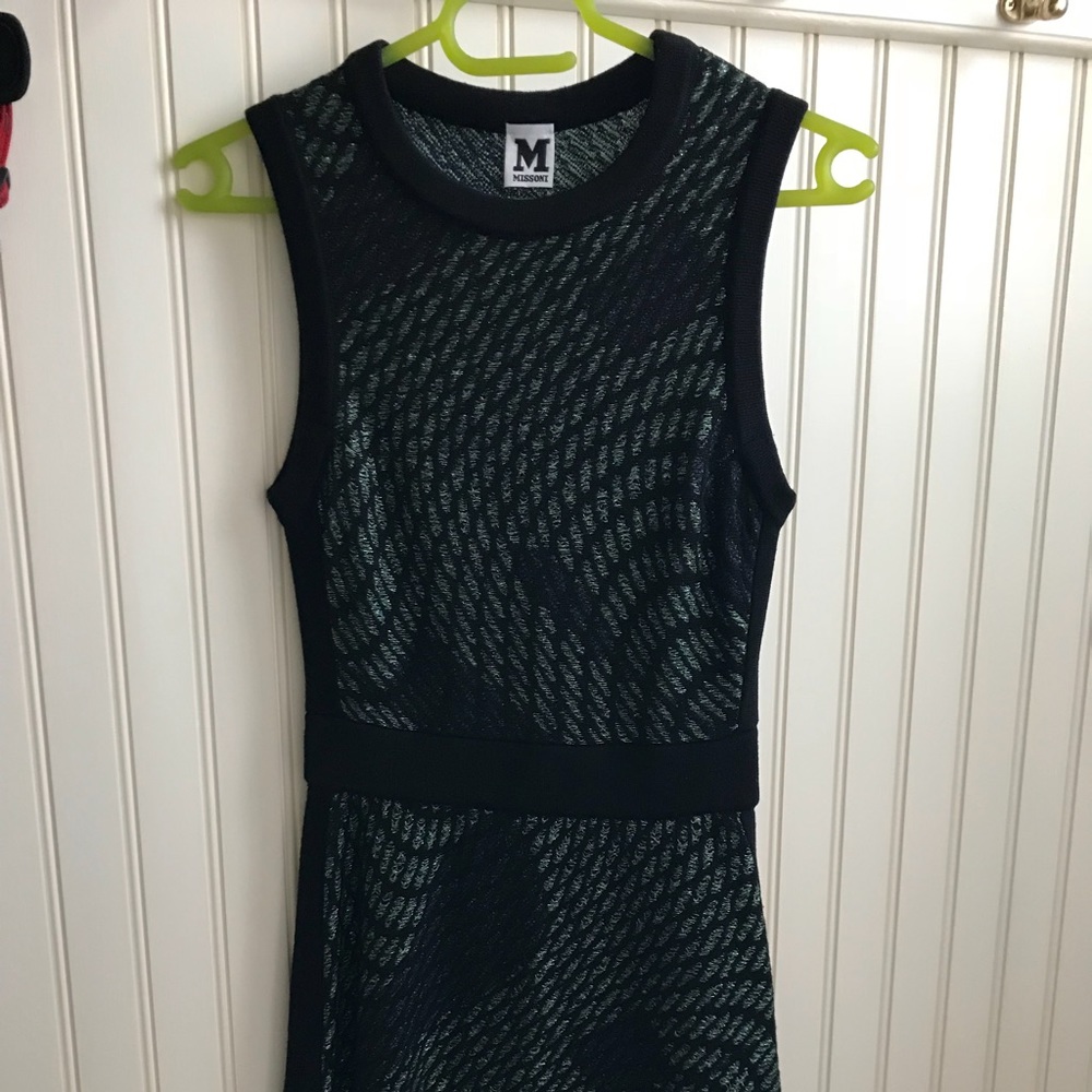 MISSONI - M MISSONI DRESS SIZE 38 Black and Green